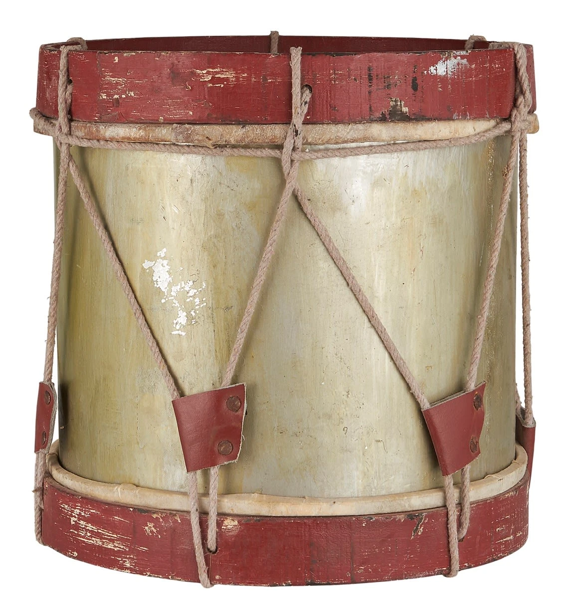 Ib Laursen TROMMEL Gold Mit Roter Kante 38x38 Cm