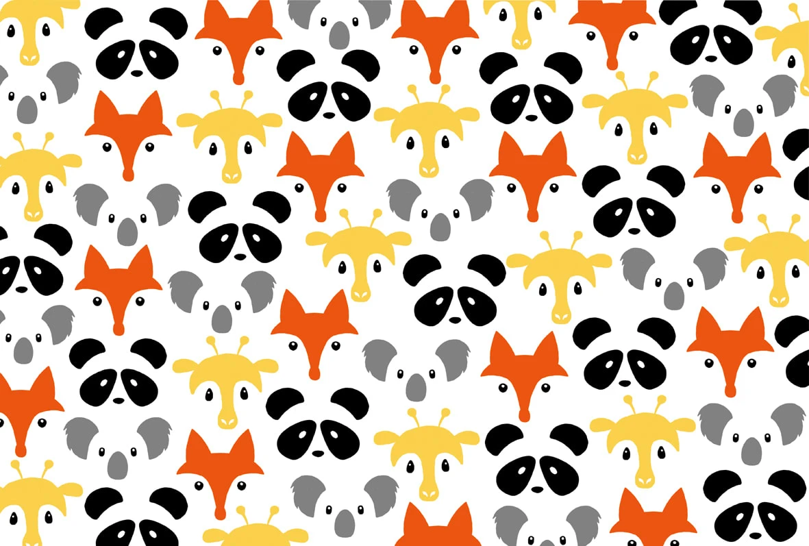 IHR Ideal Home Range GmbH 2-er Set Tischset "ANIMAL FRIENDS" In Bunt 43X29 Cm