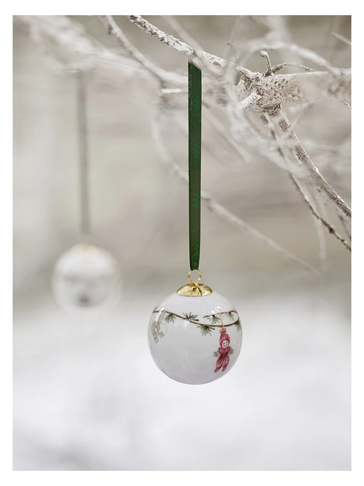 Kähler Christbaumkugel "Hammershøi 2021" In Weiß/ Bunt - Ø 6 Cm – Bild 5