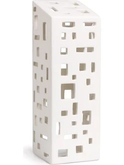 Kähler Lichthaus "Urbania High Building" In Weiß - (B)7,5 X (H)22 X (T)7,5 Cm