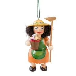 Käthes Original Baumschmuck Butzl "Gärtnerin" In Bunt