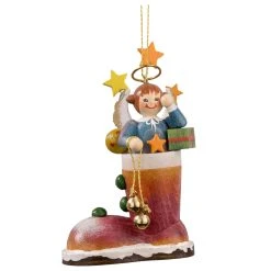 Käthes Original Baumschmuck Engel In Nikolausstiefel In Bunt