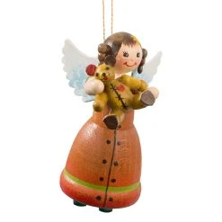 Käthes Original Baumschmuck Engel Mit Teddy In Bunt