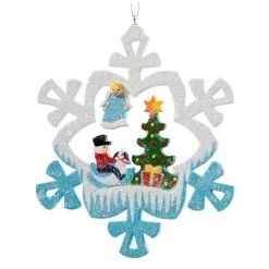 Käthes Original Baumschmuck Flocke Schaukelpferd In Bunt