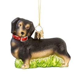 Käthes Original Baumschmuck Glas Dackel In Bunt