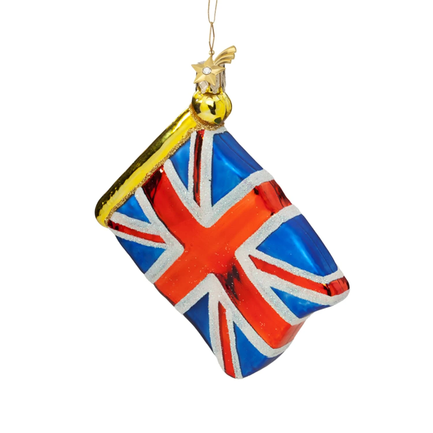 Käthes Original Baumschmuck Glas Flagge Großbritannien In Bunt