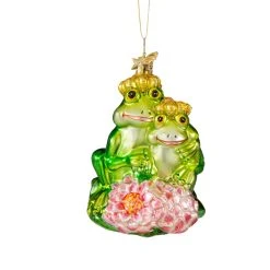 Käthes Original Baumschmuck Glas Froschkönigspaar In Bunt