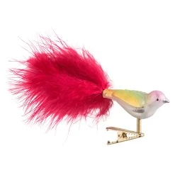 Käthes Original Baumschmuck Glas Glasvogel Silber-pastell In Bunt