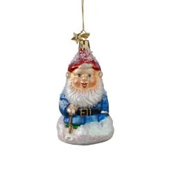 Käthes Original Baumschmuck Glas Stolzer Gartenzwerg In Bunt