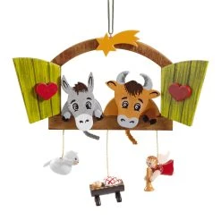 Käthes Original Baumschmuck Krippenfenster In Bunt