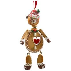 Käthes Original Baumschmuck Lebkuchenbär Mit Herz In Bunt