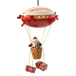 Käthes Original Baumschmuck Zeppelin Mit Weihnachtsmann In Bunt