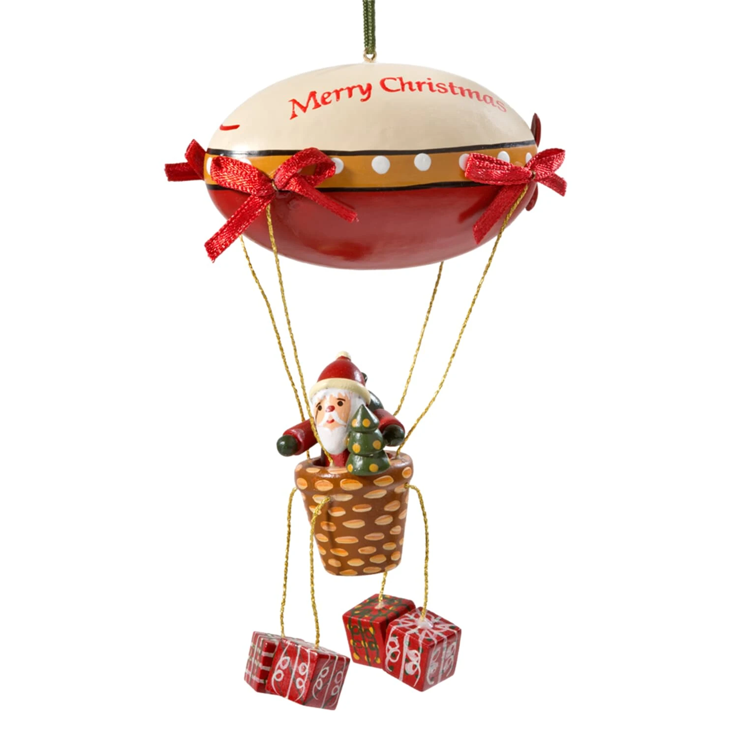 Käthes Original Baumschmuck Zeppelin Mit Weihnachtsmann In Bunt