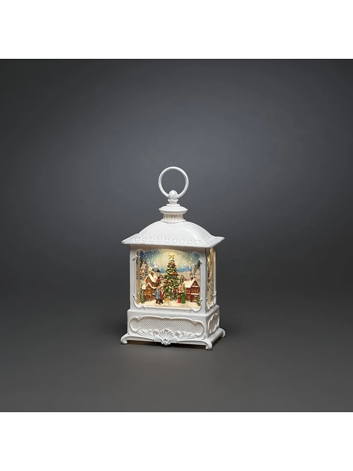 Konstsmide LED-Laterne "Weihnachtsmarkt" In Weiß - (B)13,5 X (H)25 X (T)8,5 Cm