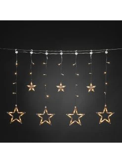 Konstsmide LED-Lichtervorhang "Sterne" In Warmweiß - (L)590 Cm