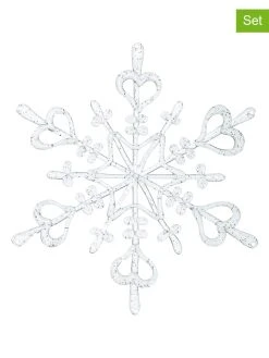 Koziol 4er-Set: Raumteiler-Elemente "Flakes XS" In Transparent - (B)13 X (H)15 Cm
