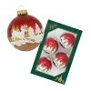 Krebs Glas Lauscha 4er-Set: Christbaumkugeln In Bunt - Ø 7