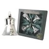 Krebs Glas Lauscha 4er-Set: Christbaumornamente In Silber - (L)7 Cm