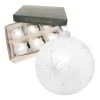 Krebs Glas Lauscha 6er-Set: Christbaumkugeln In Weiß - Ø 8