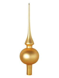 Krebs Glas Lauscha Baumspitze In Gold - (L)26 Cm
