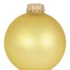 Krebs Glas Lauscha Christbaumkugeln In Gold - 8 Stück