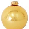 Krebs Glas Lauscha Christbaumkugeln In Gold - 8 Stück