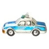 Krebs Glas Lauscha Christbaumornament "Polizeiwagen" In Blau/ Silber - (B)12 Cm
