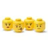 LEGO 4er-Set: Aufbewahrungsboxen "Head Collection Mini" In Gelb