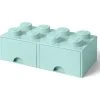 LEGO Schubladenbox "Brick 8" In Hellblau - (B)50 X (H)18 X (T)25 Cm