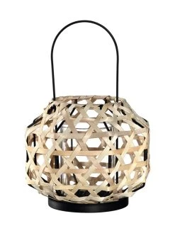 Leonardo Teelichthalter In Beige/ Schwarz - (H)9 Cm X Ø 9,5 Cm