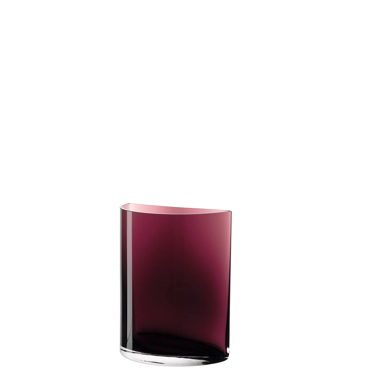 Leonardo Vase CENTRO 23,4 Cm Aubergine Halbkreis