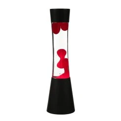 Licht-Erlebnisse Lavalampe In Rot Klar Schwarz