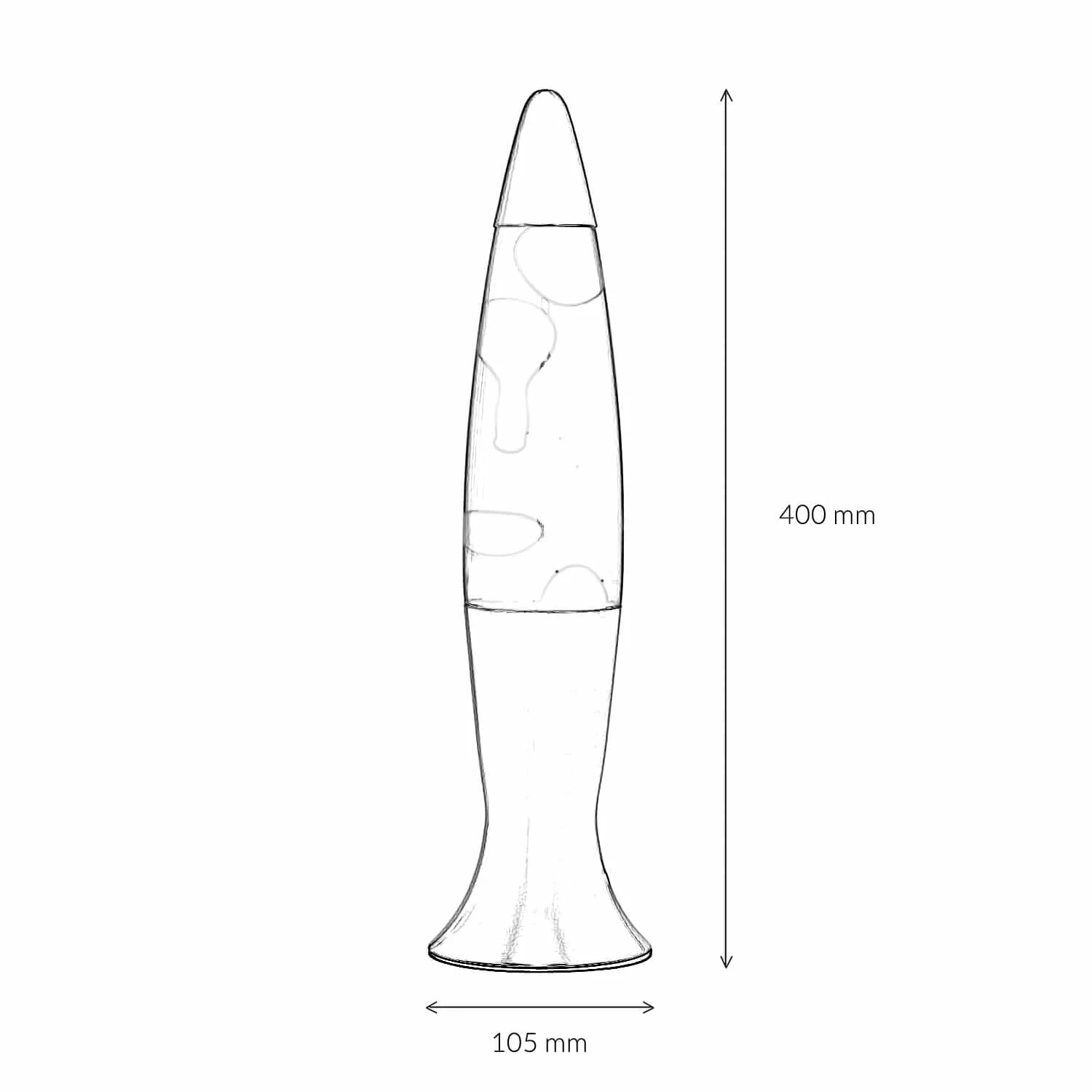 Licht-Erlebnisse Lavalampe In Schwarz Klar – Bild 5