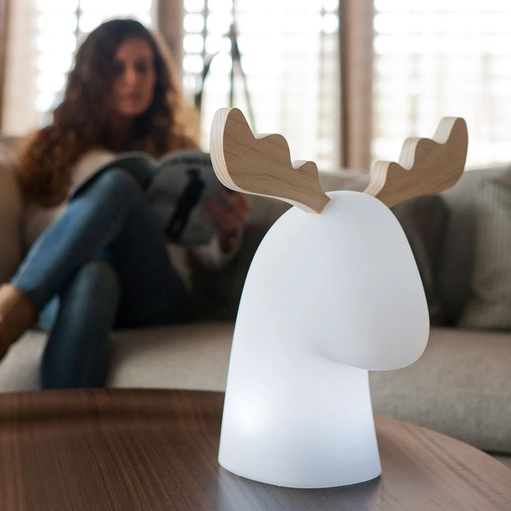 LICHT-TREND Beleuchtetes LED Rentier Rudy In Weiß – Bild 5