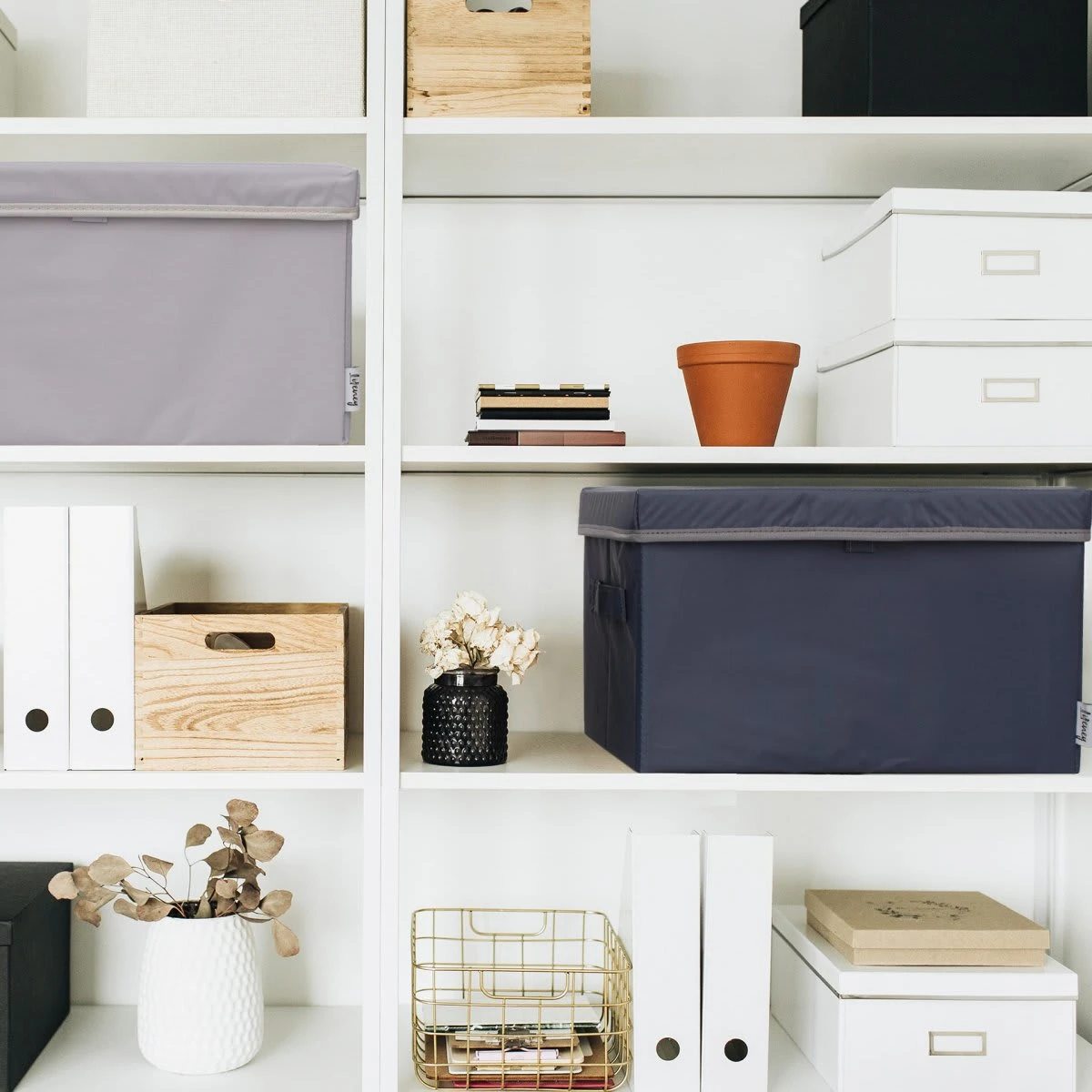 Lifeney Aufbewahrungsbox 2er-Set Hellgrau, 37 X 25 X 21 Cm – Bild 3