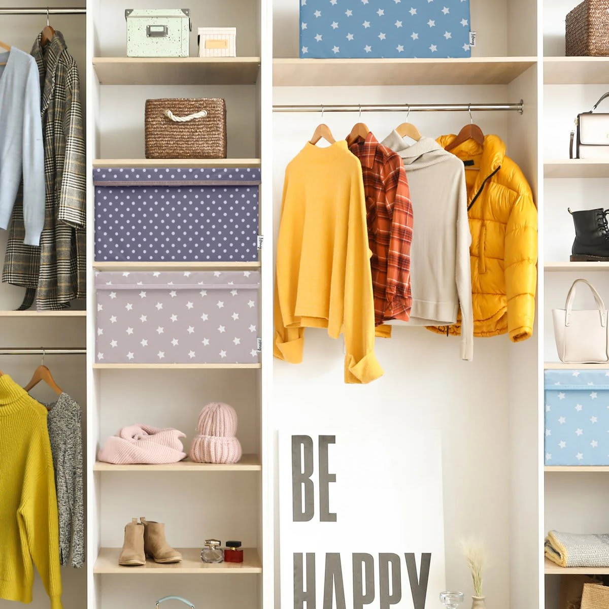 Lifeney Aufbewahrungsbox 2er-Set Hellgrau Stern, 37 X 25 X 21 Cm – Bild 6