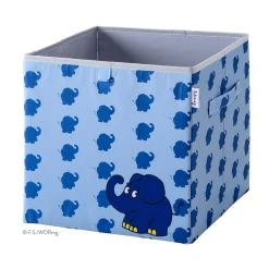 Lifeney Aufbewahrungsbox "DieMaus" Streuprint Türkis – 30 X 30 X 30 Cm
