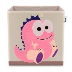 Lifeney Aufbewahrungsbox Dino 3 Hell, 33 X 33 X 33 Cm