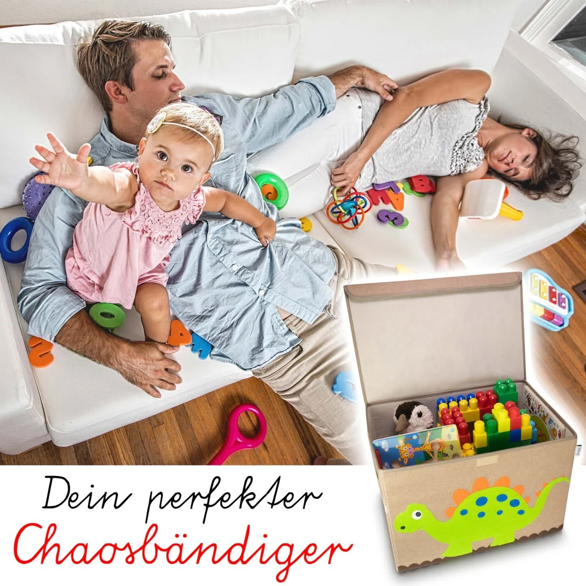 Lifeney Aufbewahrungsbox Hippo, 51 X 36 X 36 Cm – Bild 4