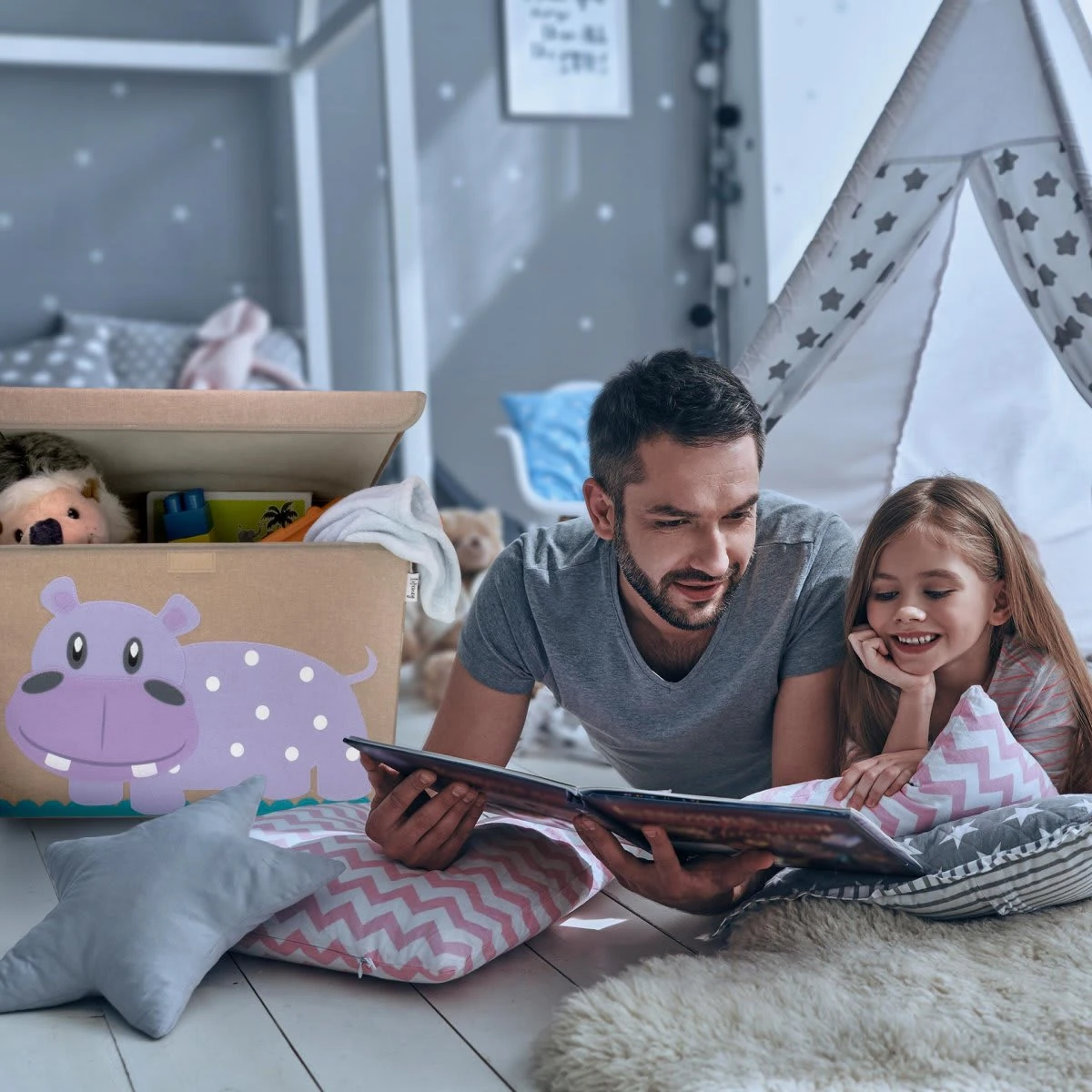 Lifeney Aufbewahrungsbox Hippo, 51 X 36 X 36 Cm – Bild 6