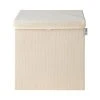 Lifeney Aufbewahrungsbox Mit Deckel Beige, 33 X 33 X 33 Cm