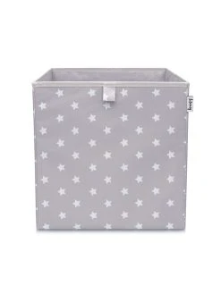 Lifeney Aufbewahrungsbox "Sterne" In Hellgrau - (B)33 X (H)33 X (T)33 Cm