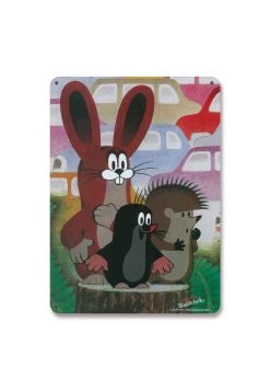 Logoshirt Blechschild Der Kleine Maulwurf - Freunde In Mehrfarbig