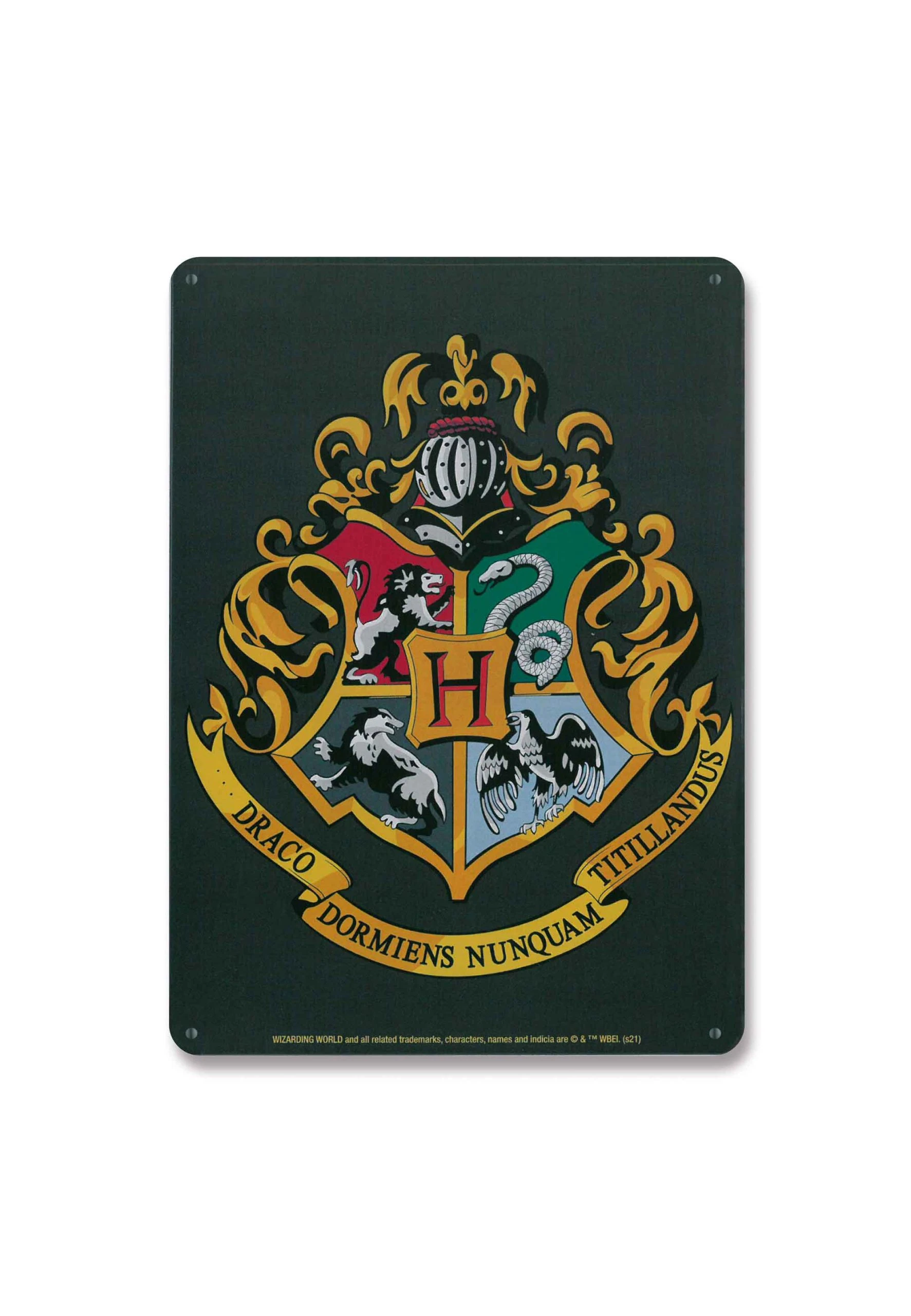 Logoshirt Blechschild Harry Potter - Hogwarts In Mehrfarbig