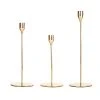 MARELIDA 3er Set Kerzenständer Stabkerzenhalter In Rosegold