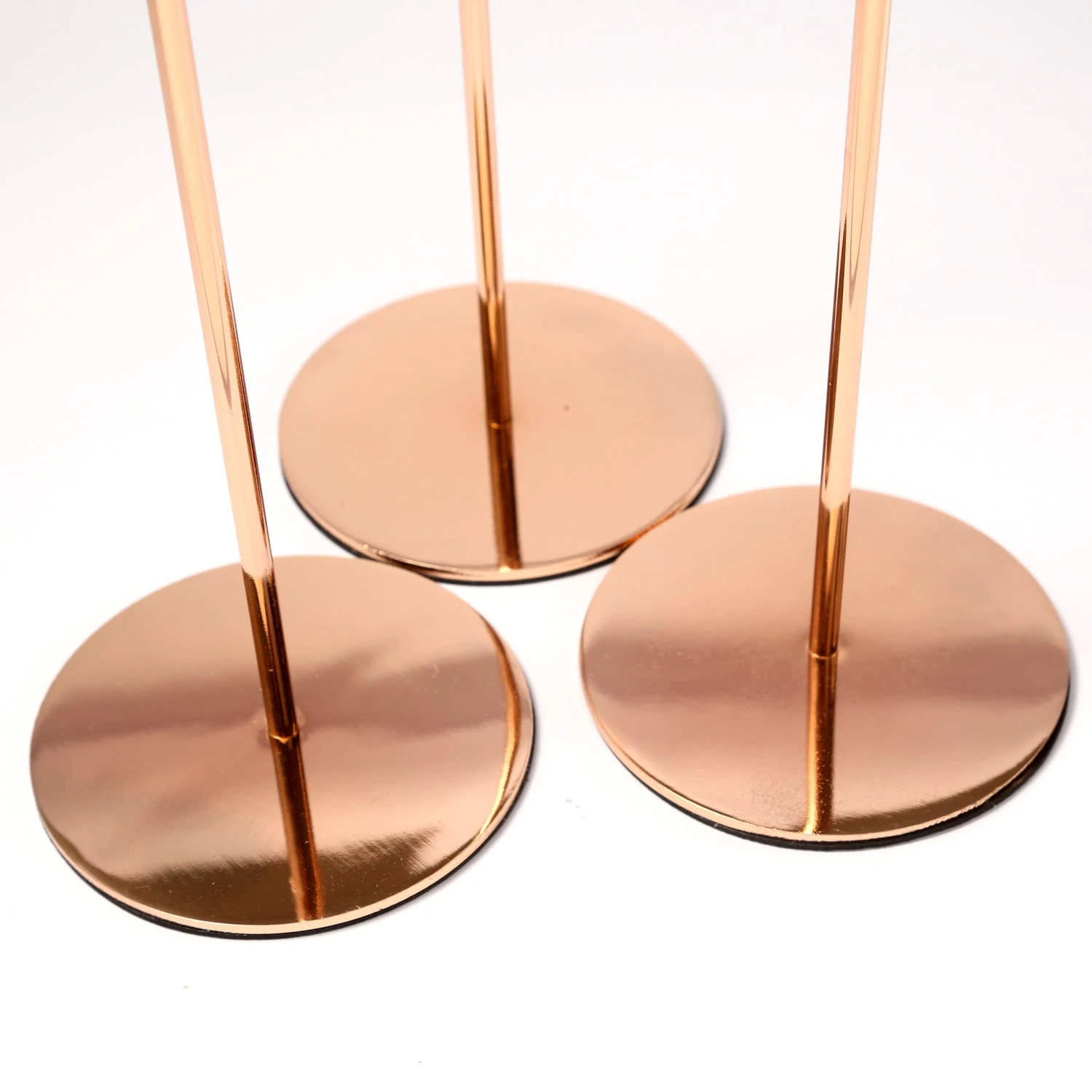 MARELIDA 3er Set Kerzenständer Stabkerzenhalter In Rosegold – Bild 6