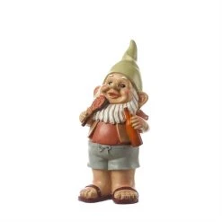 MARELIDA Gartenzwerg Mit Bier Gartenfigur H: 23cm In Bunt