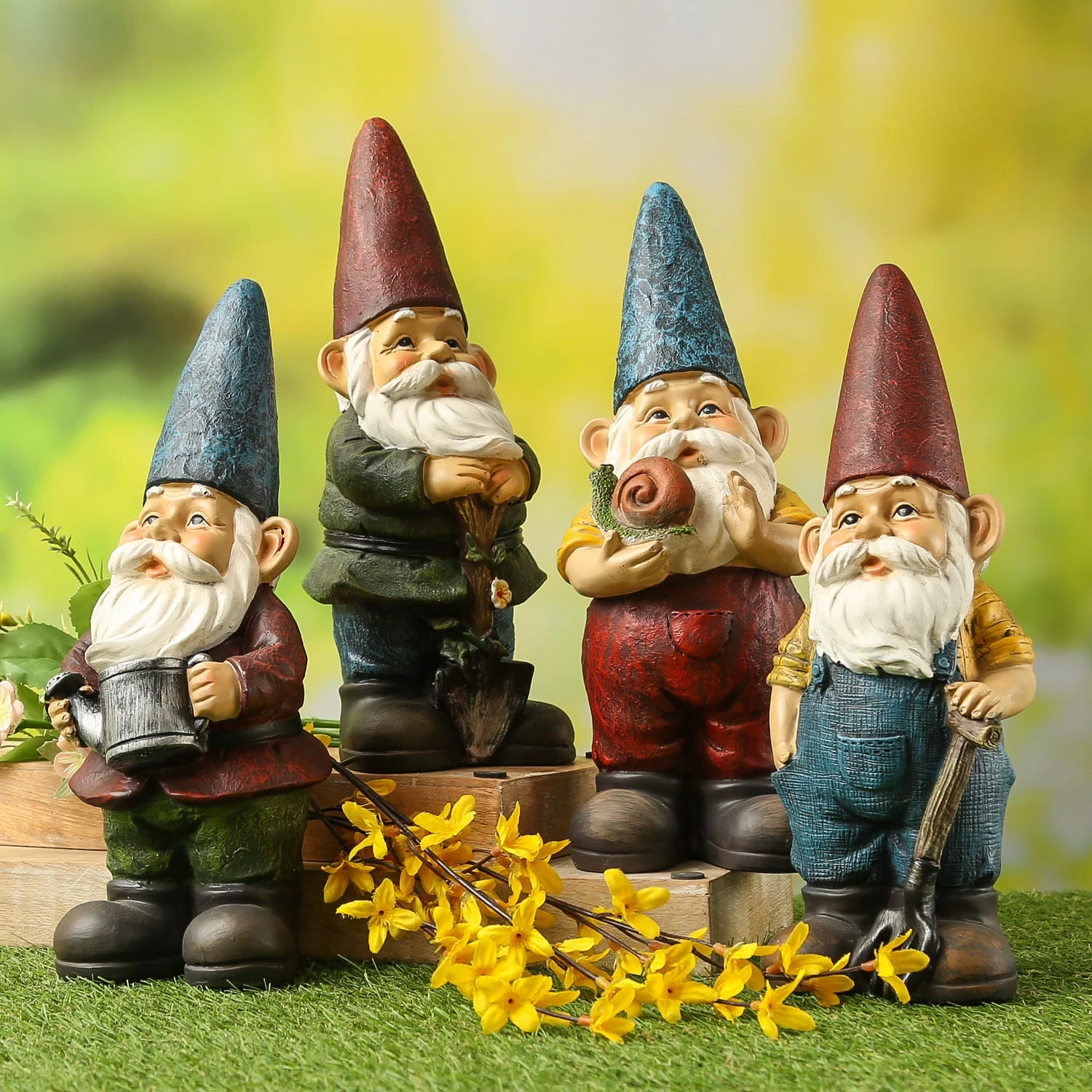 MARELIDA Gartenzwerg Mit Schnecke Gartenfigur H: 29cm In Bunt – Bild 4