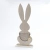 MARELIDA Hase Osterhase Mit Eierkorb Osterdeko H. 60cm In Weiß
