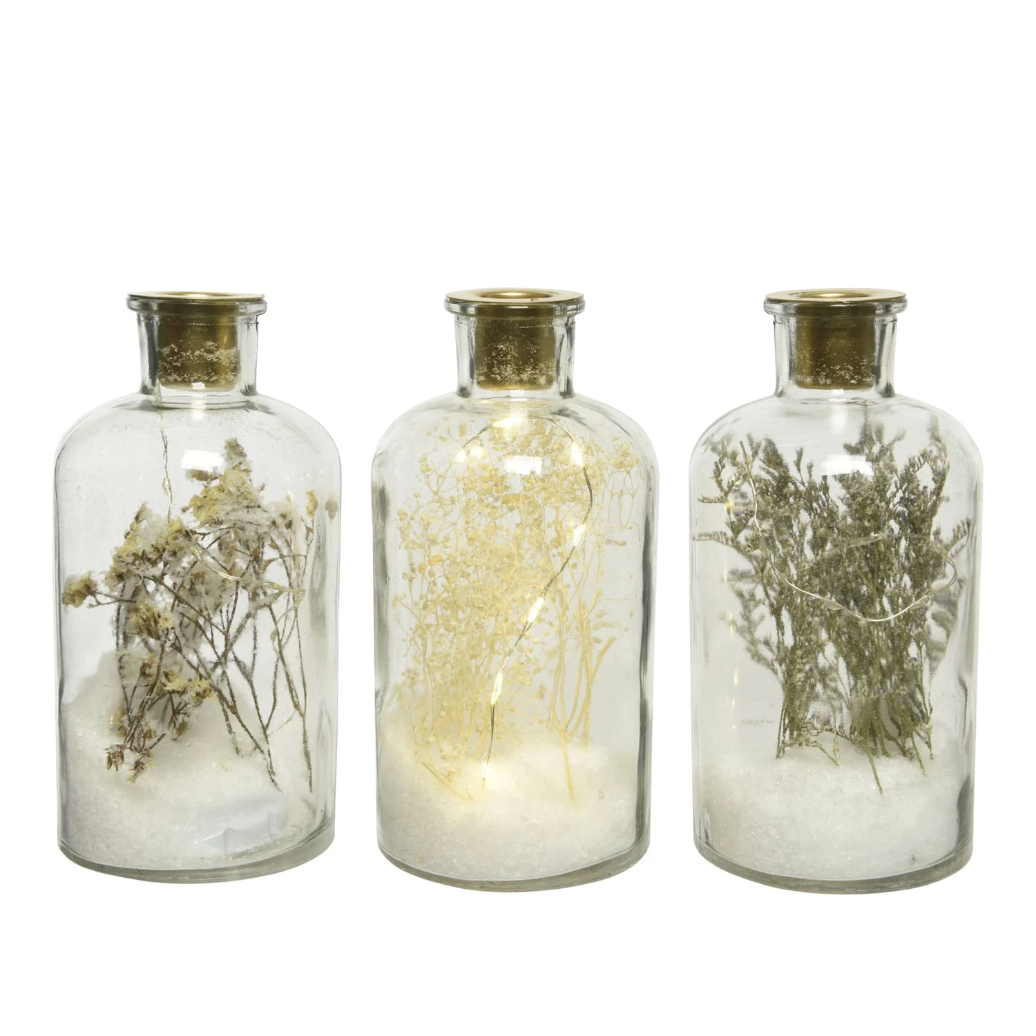 MARELIDA Kerzenhalter Für Stabkerzen Glas Mit LED Beleuchtung H: 16cm In Transparent – Bild 5